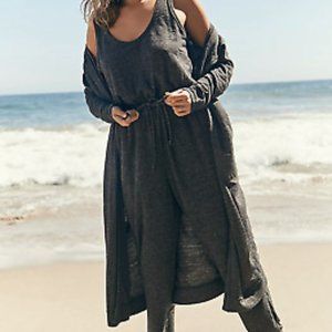 FREE PEOPLE BICOASTAL SET - Jumpsuit/Duster Cardiagan